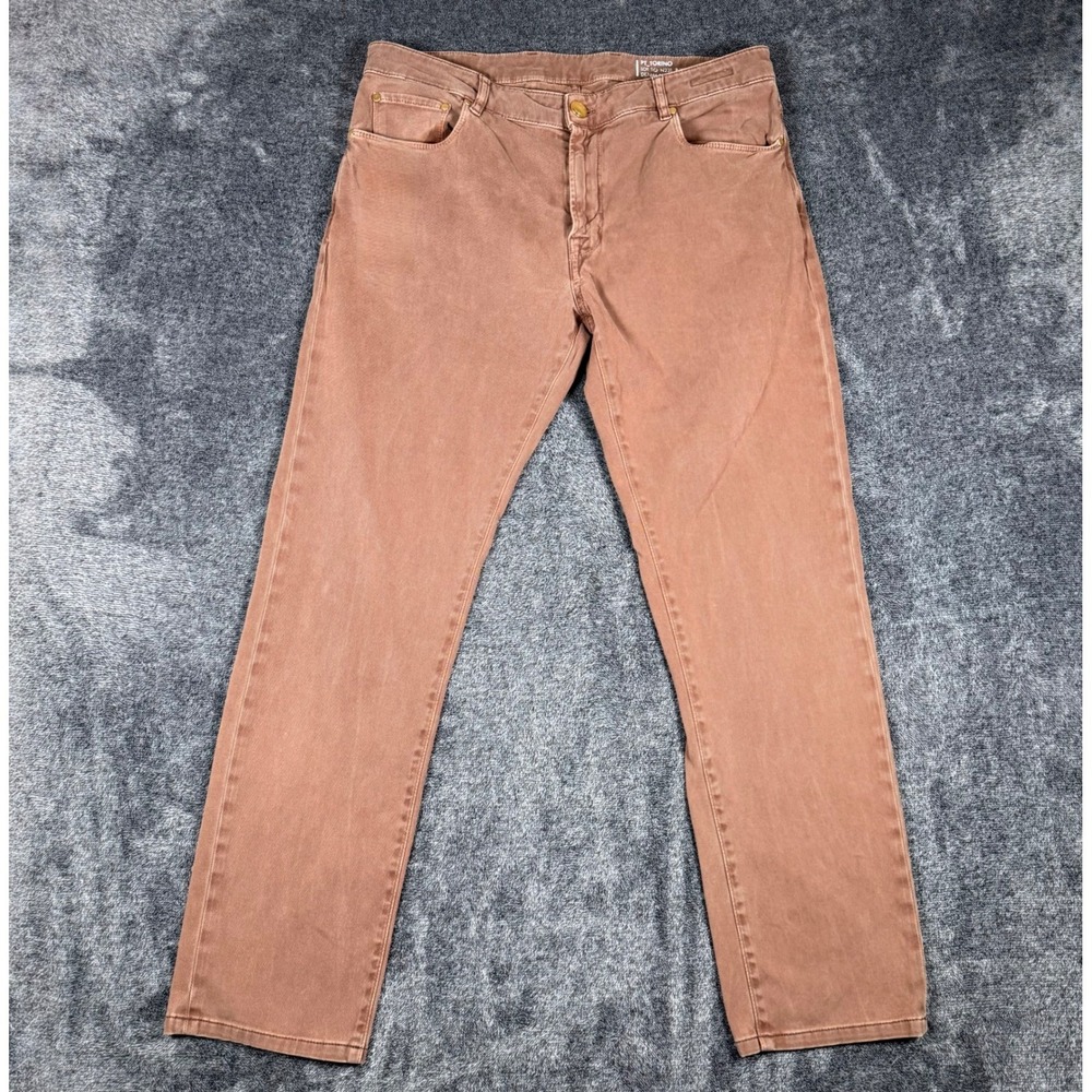 PT Torino Jazz Denim RLZ Mens Pants Brown Size 36 Fits As 34x29